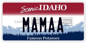 MAMAA  license plate in ID