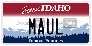 MAUL  license plate in ID