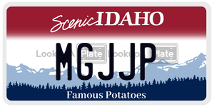 MGJJP  license plate in ID