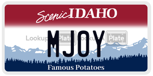 MJ0Y  license plate in ID