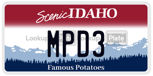 MPD3  license plate in ID