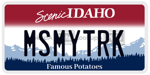 MSMYTRK  license plate in ID