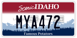 MYA472  license plate in ID
