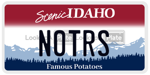 N0TRS  license plate in ID