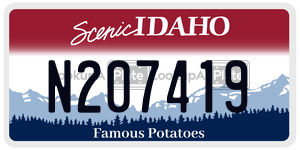 N207419  license plate in ID