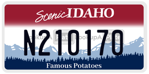 N210170  license plate in ID