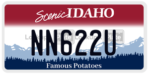 NN622U  license plate in ID
