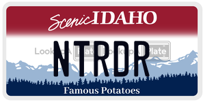 NTRDR  license plate in ID