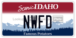 NWFD  license plate in ID