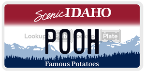 P00H  license plate in ID