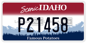 P21458  license plate in ID