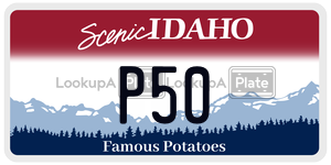 P50  license plate in ID