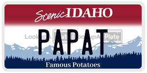 PAPAT  license plate in ID
