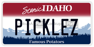 PICKLEZ  license plate in ID