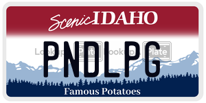 PNDLPG  license plate in ID