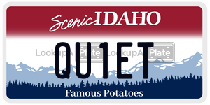 QU1ET  license plate in ID