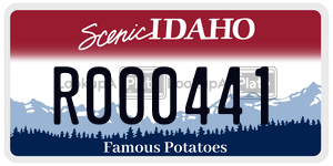 R000441  license plate in ID