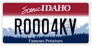 R0004KV  license plate in ID