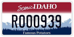 R000939  license plate in ID