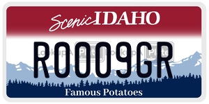 R0009GR  license plate in ID