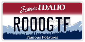 R000GTF  license plate in ID