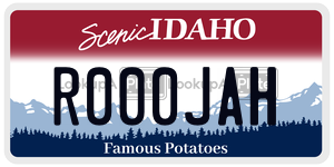 R000JAH  license plate in ID