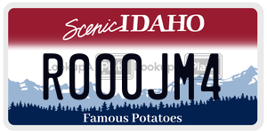 R000JM4  license plate in ID