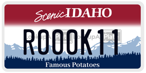 R000K11  license plate in ID