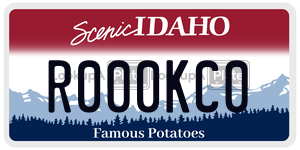 R000KC0  license plate in ID