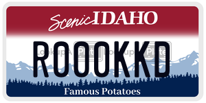 R000KKD  license plate in ID