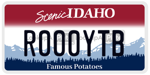 R000YTB  license plate in ID