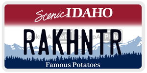 RAKHNTR  license plate in ID