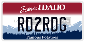 RD2RDG  license plate in ID