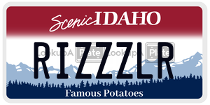 RIZZZLR  license plate in ID