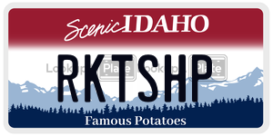 RKTSHP  license plate in ID