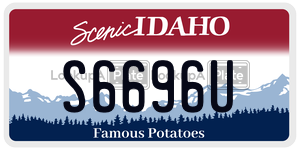 S6696U license plate in Idaho