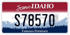 S78570  license plate in ID