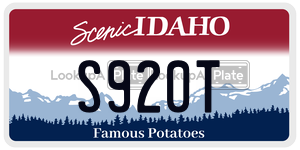 S920T  license plate in ID