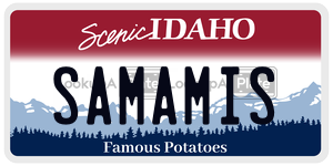 SAMAMIS  license plate in ID