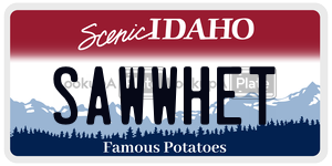 SAWWHET  license plate in ID