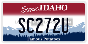 SC272U  license plate in ID