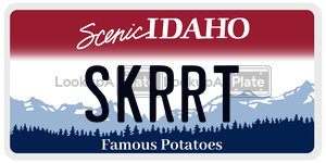 SKRRT  license plate in ID