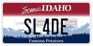 SL4DE  license plate in ID