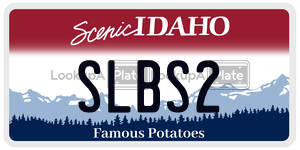 SLBS2  license plate in ID