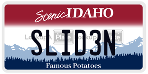 SLID3N  license plate in ID
