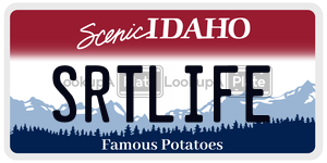 SRTLIFE  license plate in ID