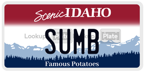 SUMB  license plate in ID