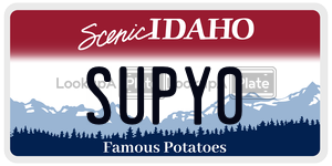SUPY0  license plate in ID