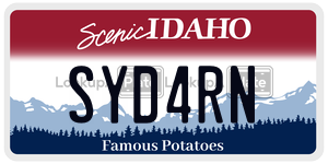 SYD4RN  license plate in ID