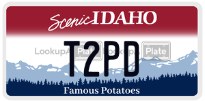 T2PD  license plate in ID